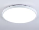 Потолочный светодиодный светильник FZ3005 WH белый IP44 33W+10W 6400+6400К D375*40 (Без ПДУ)