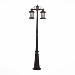 SL080.425.02 Светильник уличный наземный ST-Luce Темный кофе/Прозрачный, Темный кофе E27 2*100W