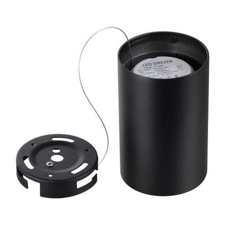 359418 OVER NT24 000 черный Светильник накладной влагозащищённый IP54 LED 10W 170-265V 3000К 830Лм RECTE