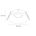Точечный встраиваемый светильник Arte Lamp CORNO A2863PL-1BK, 1хGU10