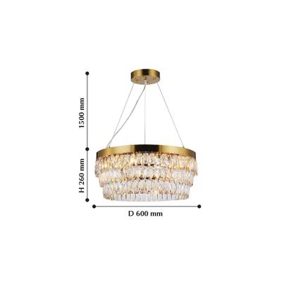 Подвесная люстра Magnitudo 2206-12P. ТМ Favourite