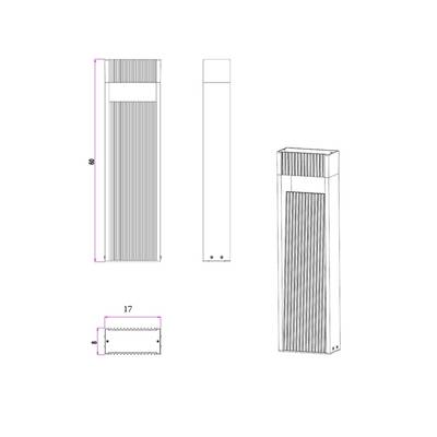 Ландшафтный светильник Arte Lamp ARNEB A2146PA-1BK, 1хLED