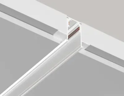 Шинопровод низковольтный встраиваемый под ГКЛ 9,5мм Magnetic GL3338-9.5 WH белый IP20 48V 3000*60*46.8