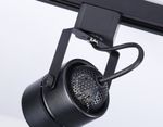 Трековый однофазный светильник со сменной лампой GL5102 BK черный GU10 max 12W