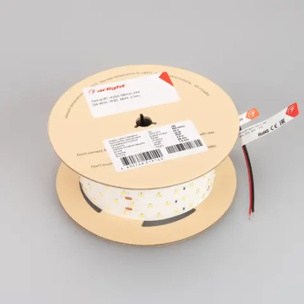 Лента RT 2-2500 24V Cool 8K 5x2 (2835, 875 LED, LUX) (Arlight, 36 Вт/м, IP20)