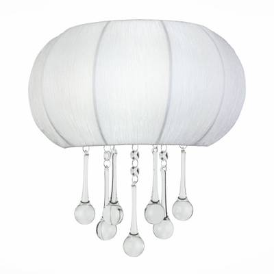 SL350.051.02 Бра ST-Luce Хром/Белый, Прозрачный E14 2*40W