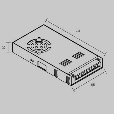 Источник напряжения PSL006 48В 400Вт IP 20 831011. TM Maytoni