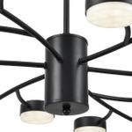 8117/18 COMFI LN25 195 черный, металл Люстра LED GX53 18*7W 220V TORINA