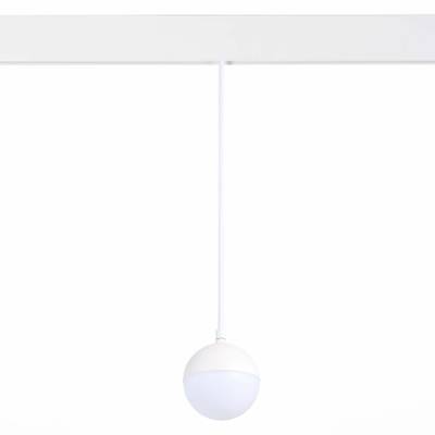 ST358.543.07 Магнитный трековый светильник подвесной белый LED 1*7W 4000K 520Lm Ra&gt;80 120° IP20 D90xH90 48V