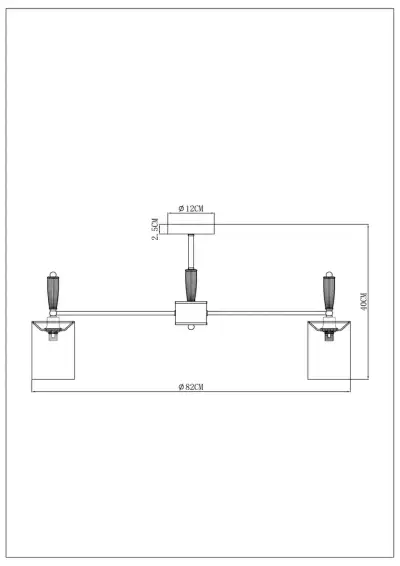 Люстра на штанге Arte Lamp WAVERLEY A4102PL-8PB, 8хE14