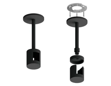 Крепеж накладной Techno Ring A9222 BK черный D20*100mm