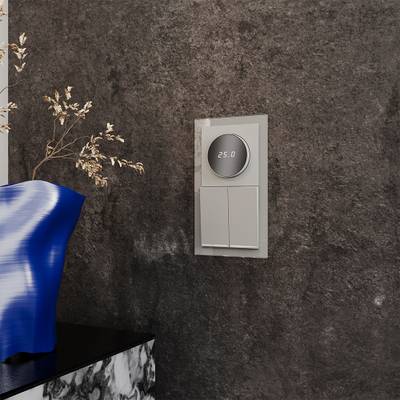 VLS020205 Выключатель встраиваемый VOLTUM S70 двухклавишный с подсветкой 10А, (сталь). (ТМ Maytoni)