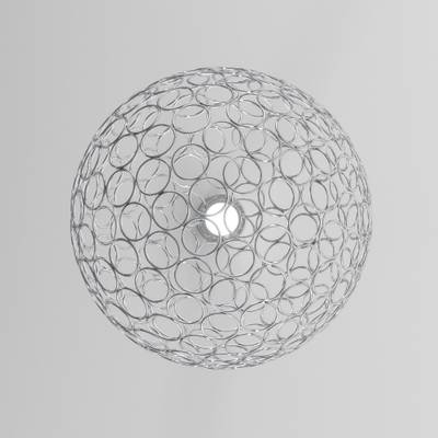 Подвесной светодиодный светильник с металлическим плафоном 90353/1 хром