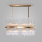 Умная подвесная люстра со стеклянным рассеивателем 486/8