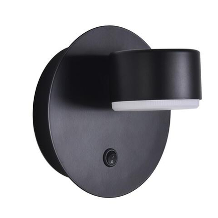 8344/1W COMFI LN26 251 черный, металл Бра GX53 LED 1*7W 220V TORINA