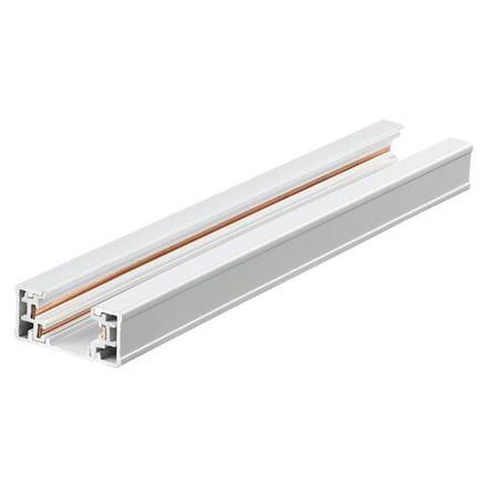 135295 PORT NT25 254 белый Однофазный трехжильный шинопровод с токопроводом и заглушкой 3м IP20 220V EXPERT