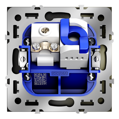 VLS060704 Розетка телевизионная встраиваемая VOLTUM S70 TV+RJ45 кат. 6, (шелк). (ТМ Maytoni)