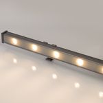 Линейный прожектор AR-LINE-1000-12W Warm3000 (GR, 15x60 deg, 230V) (Arlight, IP65 Металл, 3 года)