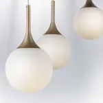 813013 Подвес GLOBO 1х40W E14 champagne gold/white Lightstar