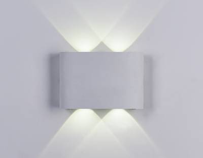 Настенный светодиодный светильник FW142 WH/S белый/песок LED 3000K 4W 120*80*40