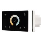 Панель Sens SMART-P81-MIX Black (230V, 4 зоны, 2.4G) (Arlight, IP20 Пластик, 5 лет)