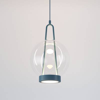 Подвесной светодиодный светильник со стеклянным плафоном 50267/1 LED синий