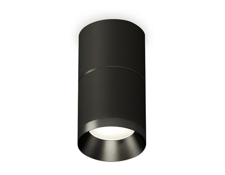 Комплект накладного светильника XS7402161 SBK/PBK черный песок/черный полированный MR16 GU5.3 (C7402, A2071, C7402, N7031)