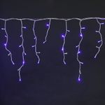 A-056R BL/WT FLASH светодиодная гирлянда "бахрома" 5x0.6м 180LED белый провод влагозащищен.