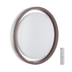 7698/DL MARON SN 94 Светильник пластик/кофе/прозрачный LED 48Вт 3000-6000K D475 IP43 пульт ДУ MEDEN