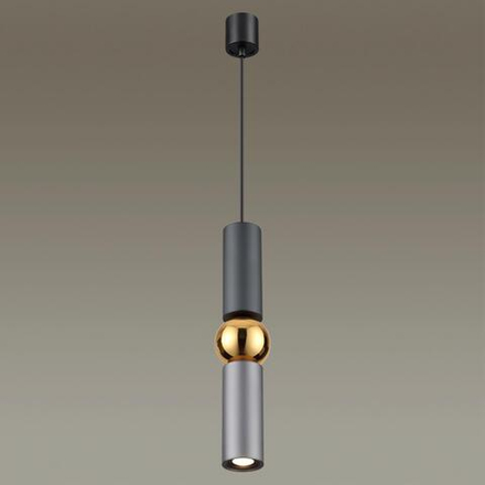 4071/5L L-VISION ODL19 397 серый/золото Подвес GU10 1*5W SAKRA