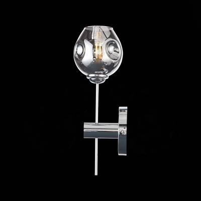 SL1500.101.01 Светильник настенный ST-Luce Хром/Дымчатый E14 1*40W