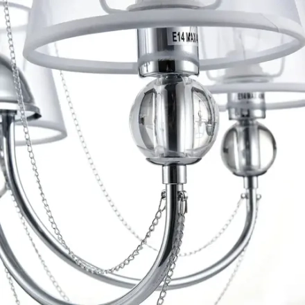 Люстра Beverly FR5661-PL-05-CH. ТМ Freya