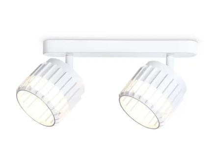 Настенно-потолочный  поворотный спот со сменной лампой  TN71161/2 WH белый GX53/2 260*100*125