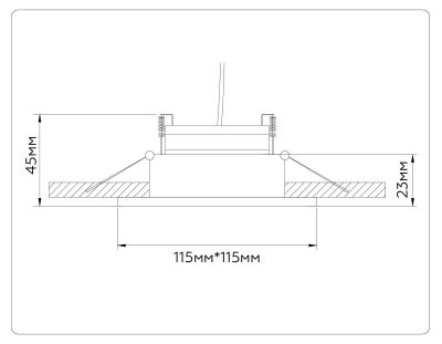 Светильник встраиваемый поворотный точечный TN51915 WH белый GX53 max 12W 115*115*23