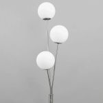 CL102934 Томми Хром Мат.+ Белый Св-к Торшер