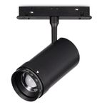 ST357.436.12 Магнитный трековый светильник ZOOM Черный LED 1*12W 3000K Lm Ra90 10-55° IP20 D50xH160 48VV