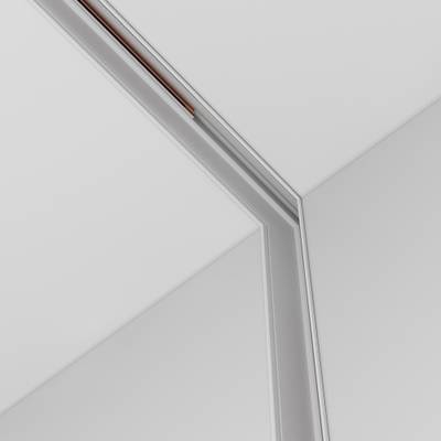 Коннектор угловой внутренний Exility встраиваемый под ГКЛ 9,5мм, белый, TRA034CL-42W. TM Maytoni