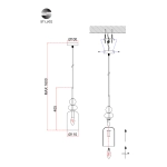 SL2000.213.01 Подвес ST-Luce Золотистый/Янтарный E14 1*40W