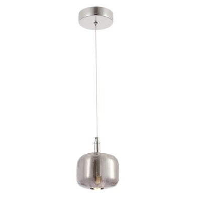 Светильник подвесной Crystal Lux BOX SP1 CHROME/SMOKE 1271/201