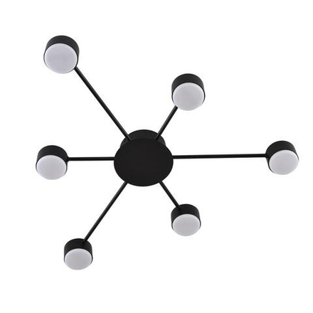 8344/6C COMFI LN26 251 черный, металл Люстра GX53 LED 6*7W 220V TORINA