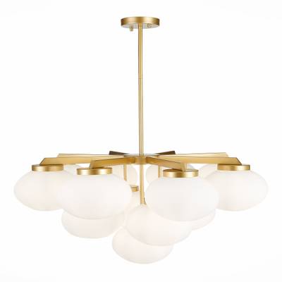 SL1503.203.13 Люстра подвесная ST-Luce Золотистый/Белый E27 13*40W