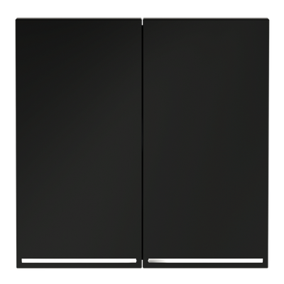 VLS000408 Клавиши для выключателя/переключателя двухклавишного с подсветкой, S70 (черный матовый). (ТМ Maytoni)