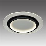 7732/80L MITRA LED SN Светильник металл/акрил/белый/прозрачный/черный LED 80Вт 3000-6000К D480 IP20 пульт ДУ SUNNY