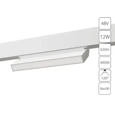 Магнитный трековый светильник Arte Lamp LINEA A4669PL-1WH, 1хLED