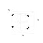 Фасадный светильник Arte Lamp RULLO A1415AL-1WH, 2хLED