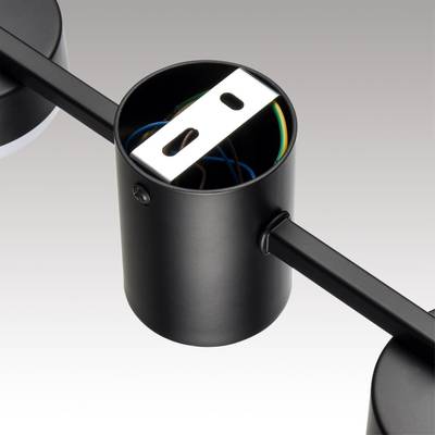 8187/8C COMFI LN25 207 черный, металл Люстра потолочная LED GX53 8*7W 220V SANATA