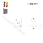 SL1598.401.01 Светильник настенный ST-Luce Черный/Белый LED 1*10W 4000K