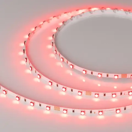 Лента MINI-F60-5mm 24V RGB (6 W/m, IP20, 3535, 5m) (Arlight, узкая)