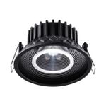 358790 SPOT NT21 280 черный Светильник встраиваемый светодиодный IP20 LED 15W 4000K 1600Лм 110-265V BIND