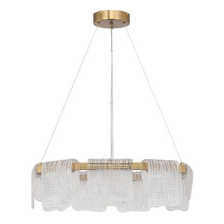SL6021.203.54 Светильник подвесной ST-Luce золотистый/прозрачный LED 1*54W 4000K